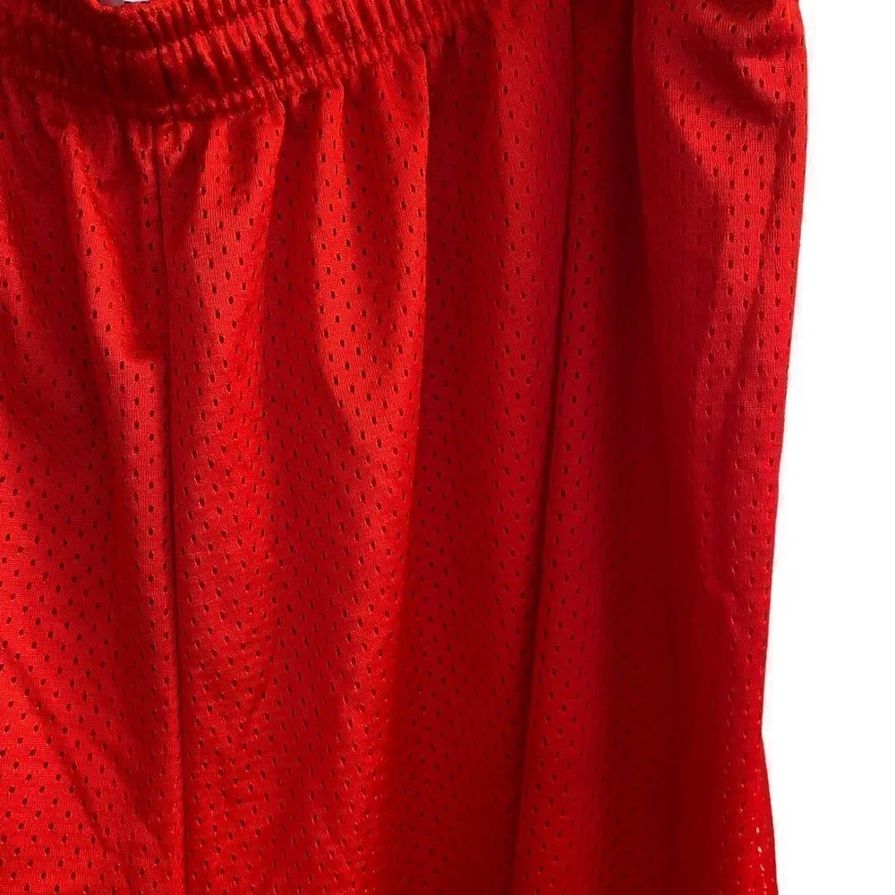 Dodger Athletic Shorts Mens‎ 2XL Red 434A Mesh Elastic Waist Sportswear